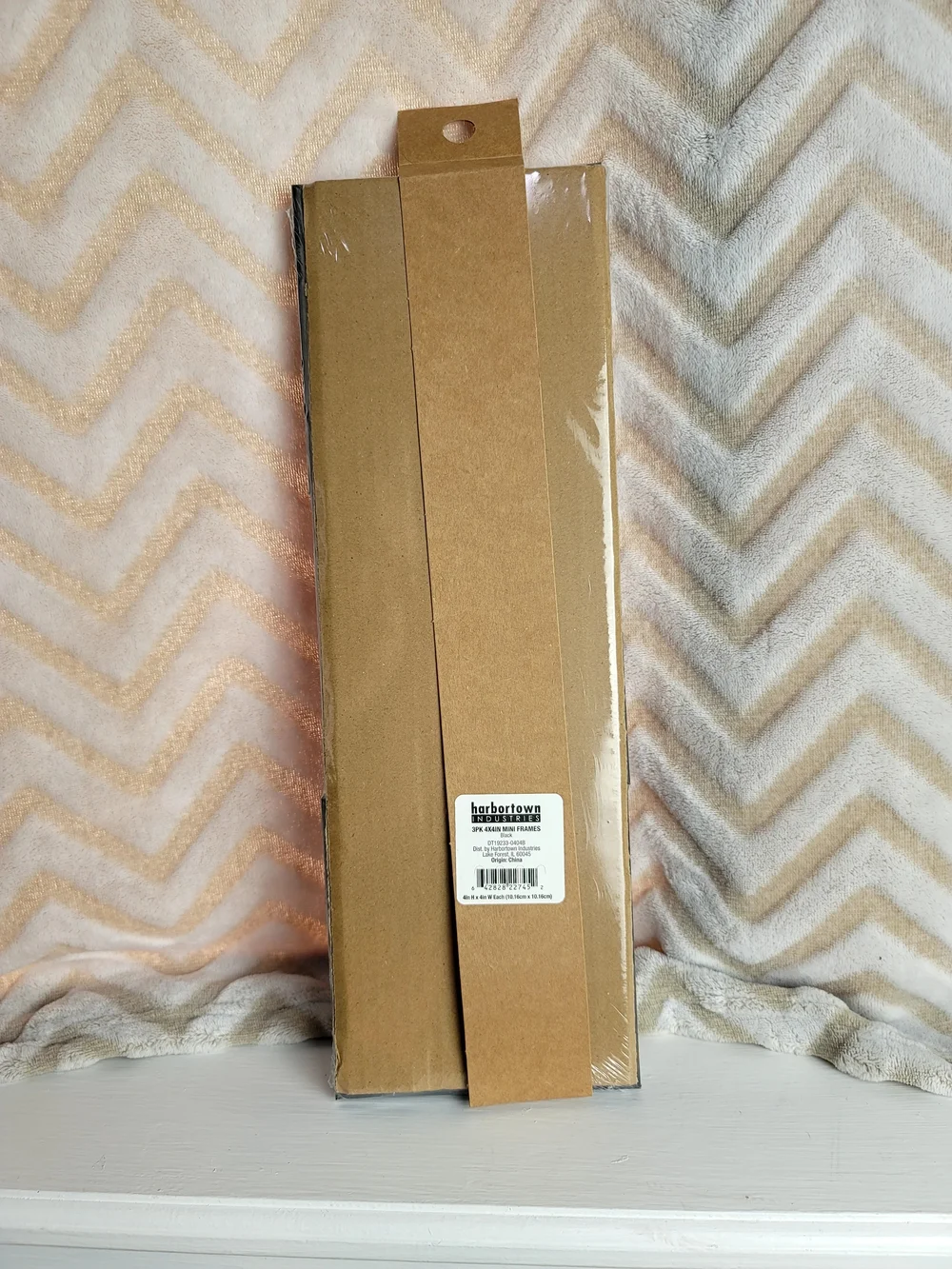 Black 3-Pack 4x4in Photo Frames - Black Finish